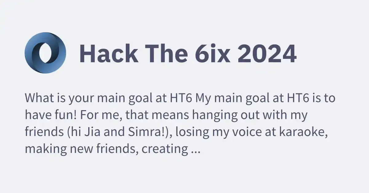 Hack The 6ix 2024